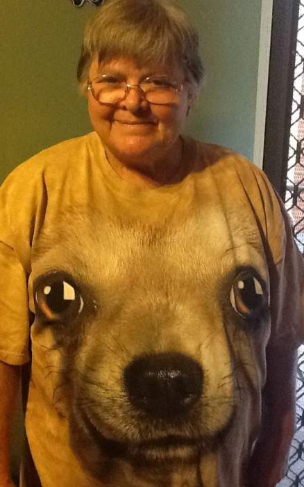 Rita in a Chihuahua shirt!